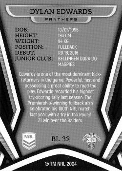 2023 Traders Best & Less Exclusive #BL32 Dylan Edwards Back